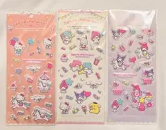 サンリオ ぷっくり立体シール 3枚セット 海外ライセンス