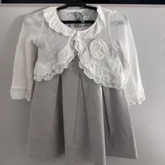 《美品》バーバリー　キッズ　ノースリーブ　ワンピース　セット　100A 冠婚葬祭