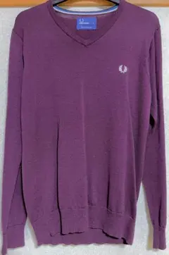 フレッドペリー Fred Perry セーター　メリノウール　Vネックのサムネイル