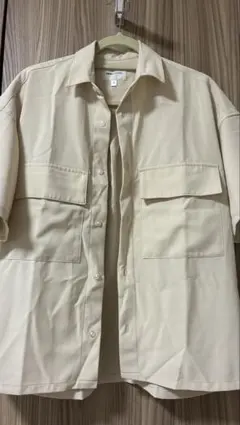 【未使用】EMMA CLOTHES 半袖シャツ ベージュ S