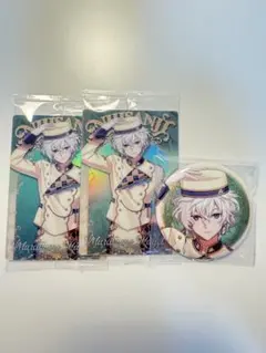にじさんじ　缶バッジビスケット＋ウエハースカード3点セット【叢雲カゲツ】