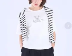 To b. by agnes b.ロゴ 刺繍 コットン 半袖 Tシャツのサムネイル