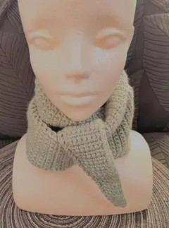 お試し価格/ハンドメイド/ソフィスカーフ/マフラー/コンパクト/ミントグリーン