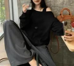 GRL ワンショルダースウェットトップス