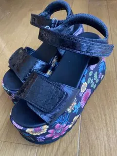 ヨースケ YOSUKE 厚底　花柄　サンダル