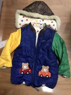 ミキハウスホットビスケッツHOT.B カラフル中綿ダウンコート 110cm