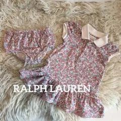 RALPH LAUREN 花柄ワンピース ブルマセット 6M サイズ80