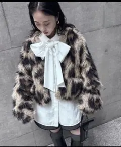 AmeriVINTAGE ANIMAL SHAGGY KNIT CARDIGANのサムネイル