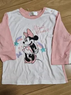 【新品】Disney baby ミニーマウス 長袖パジャマ　上のみ 90cm