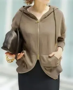 【タグ付き未使用品✨】ドゥーズィエムクラス　定価3.2万　ロゴパーカー　即完売品 2025年最新】Deuxieme Classe レディース パーカーの人気アイテム