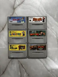 スーパーファミコン ゲームソフト 6本セット　マリオ　ぷよぷよ　ドンキーコング
