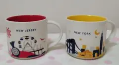 スターバックス ニューヨーク ニュージャージー マグカップ2個セット スタバ