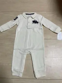 ラルフローレンベビー　ロンパース　ポロシャツ　白　70cm