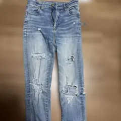 American Eagle スキニーデニム ダメージ加工のサムネイル