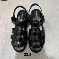 HIMIKO ヒミコ グルカサンダル レザー ブラック 黒 23㎝ - メルカリ