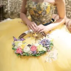 結婚式　ウエディングブーケ　ブーケブートニア　造花ブーケ　レア