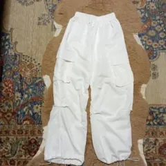 SHEIN ホワイト カーゴパンツ Petite XXS