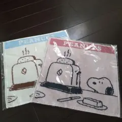 新品未開封　スヌーピー タオルハンカチ ２枚