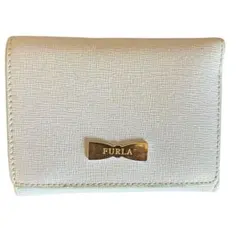 FURLA フルラ レザー 三つ折り財布 コンパクト 水色