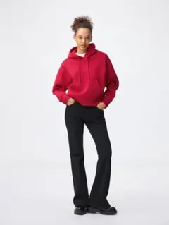 GU M スリムフレアジーンズ+EC(丈長め84.0cm)