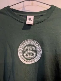 ナイキ ステューシー ロンT nike stussy 長袖Tシャツ 緑