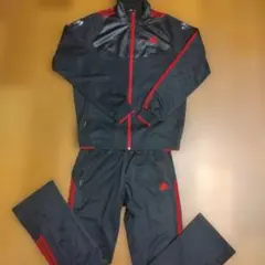 adidas クライマライト セットアップ上下 L/M ブラック×赤
