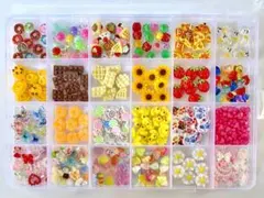 デコパーツ デコレーションパーツ ハンドメイド素材 【ケース付き】♯1