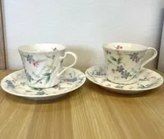 花柄 カップ＆ソーサー 4客セット - メルカリ