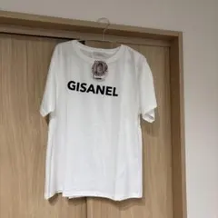 未使用　フラッシュブルー　GISANELロゴ Tシャツ ホワイト　Lサイズのサムネイル