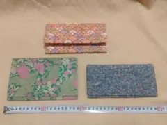 本日価格　未使用　チャック付き長財布　友禅紙カードケース　主婦の友通帳入れ　3点
