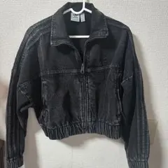 adidas ブラック ジップアップジャケット XS