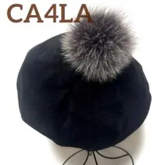 CA4LA カシラ ラビットファー100% ベレー帽 帽子