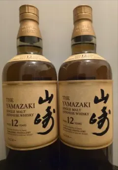山崎 12年 シングルモルトウイスキー 2本セット 700mlのサムネイル
