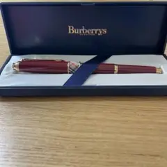 未使用】金製品 K14 Burberrys ノバチェック バーバリー 万年筆 - メルカリ