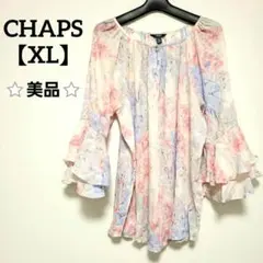 ⭐美品⭐ CHAPS フラワープリント トップス 【XL】チュニック レディースのサムネイル