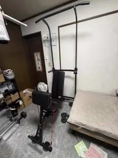 バーベルセット 35kg プレート・シャフト・スクワットスタンド・背中