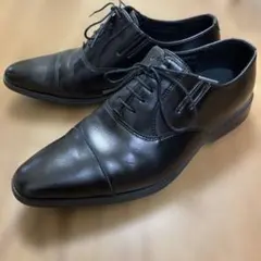 les mues レミュー 内羽根ストレートチップ 革靴 黒 25cm