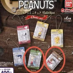 PEANUTS スヌーピー パッケージミニチュアコレクション　2個セット