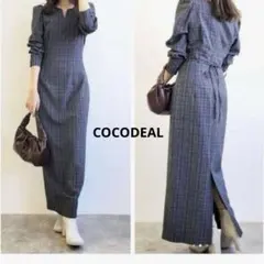 COCO DEAL サッカーチェックIラインワンピース