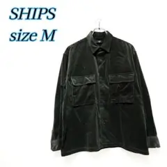 SHIPS シップス　コーデュロイCPOシャツジャケット　カーキMのサムネイル