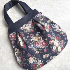 ハンドメイド　グラニーバッグ　バルーンバッグ　トートバッグ　ショルダー　小鳥