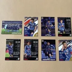 Calbee 2022 サッカー日本代表　サムライブルー　　メンバー　8枚セット