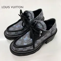 ヴィトン ボブールライン レザー モノグラム ダービーシューズ