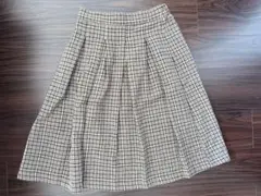 ALL ORDINARIES チェック柄 プリーツスカート F