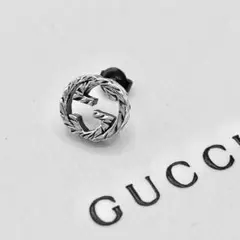 【超美品/レア】ピアス　インターロッキングG　ダブルGピアスのみ　片耳 GUCCI（グッチ） ピアス インターロッキングG シルバー925 男女兼用