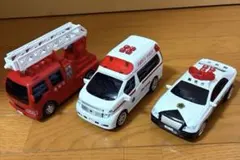トイコー　緊急車両　消防車　救急車　パトカー セット　サウンド