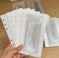 A6 アクリルバインダー 透明 クリア リフィル 韓国 バインダー貯金