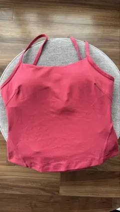 美品☆ルルレモン☆クロスバックタンクトップ