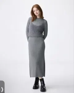 新品タグ付き　GU 2ピース　ビスチェセットワンピース