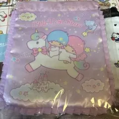 リトルツインスターズ　フリル巾着　ユニコーン